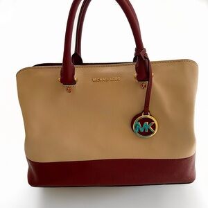 Michael Kors Saffiano Leather Satchel Bag